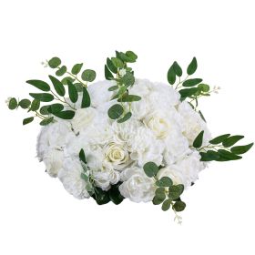 VEVOR Flower Balls Arrangement Bouquet 10 PCS, 17.7-Inch Diameter Artificial Flower Balls Wedding White Roses Centerpieces
